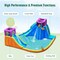 Costway 6 in 1 Inflatable Dual Slide Water Park Climbing Bouncer